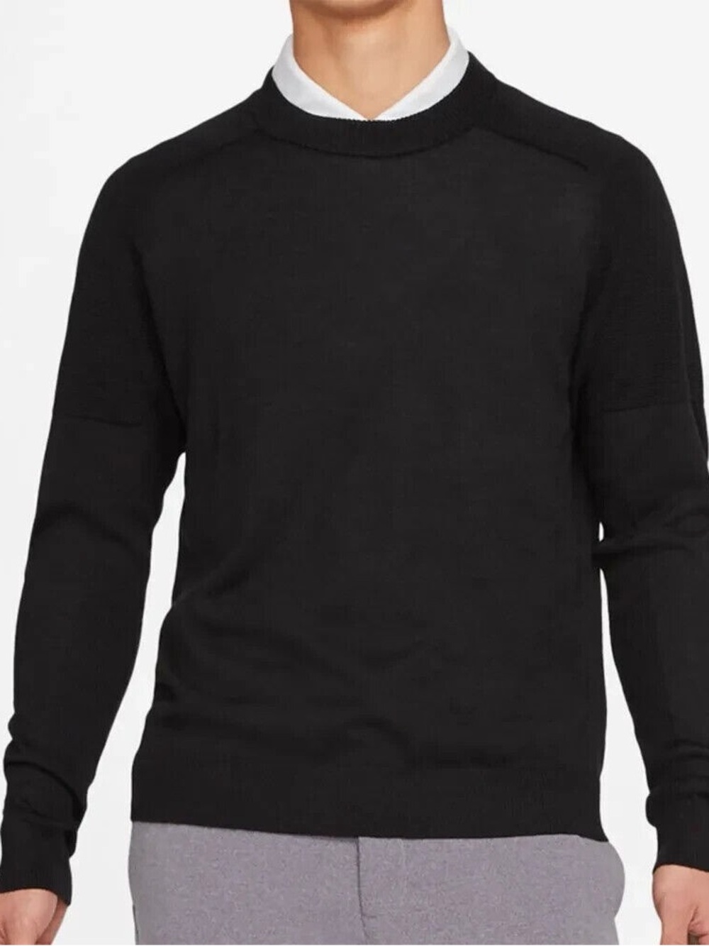 Nike TW Tiger Woods Collection Knit Golf Sweater Wool Blend lightweight layer XL